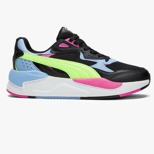 PUMA X-Ray Speed Women’s Sneakers size 10 Black/Blue/Yellow/Pink SoftFoam